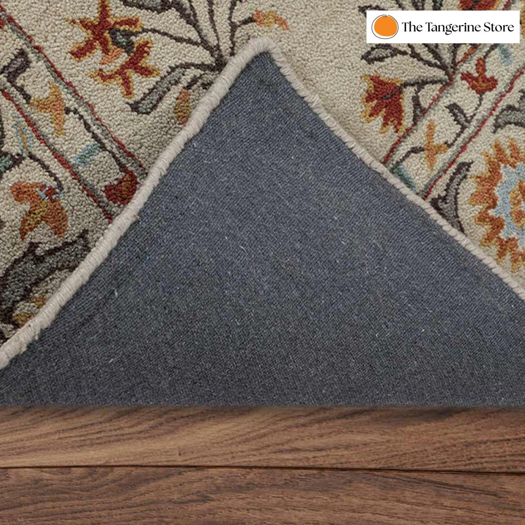 Handcrafted Rug/Carpet | Pure Wool | Hand Tufted | High Pile | High Density | Yarn Dyed The Tangerine Store