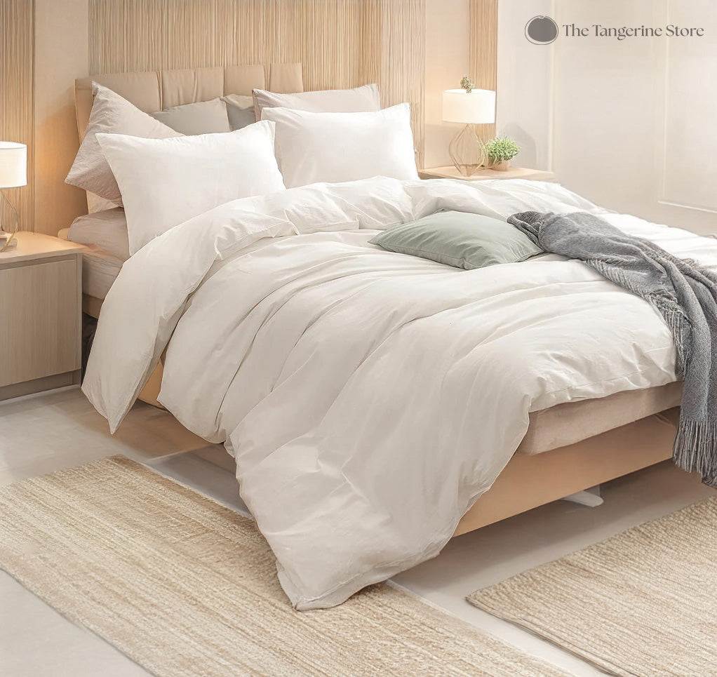 Pure Cotton Duvet Cover Sets The Tangerine Store