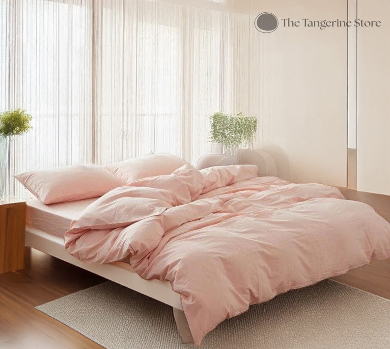 Pure Cotton Duvet Cover Sets The Tangerine Store