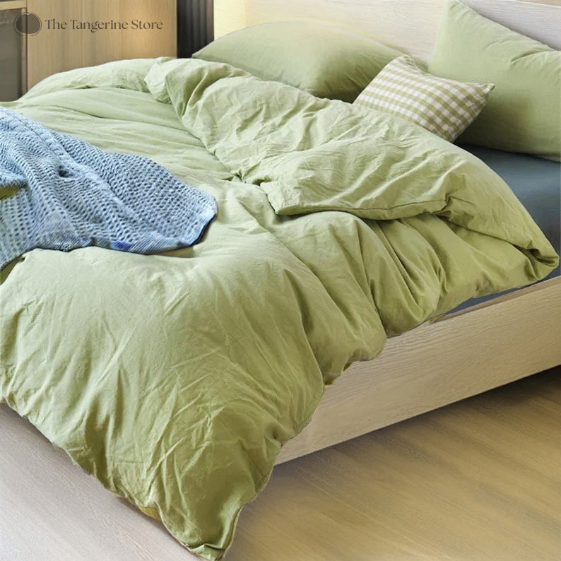 Pure Cotton Duvet Cover Sets The Tangerine Store