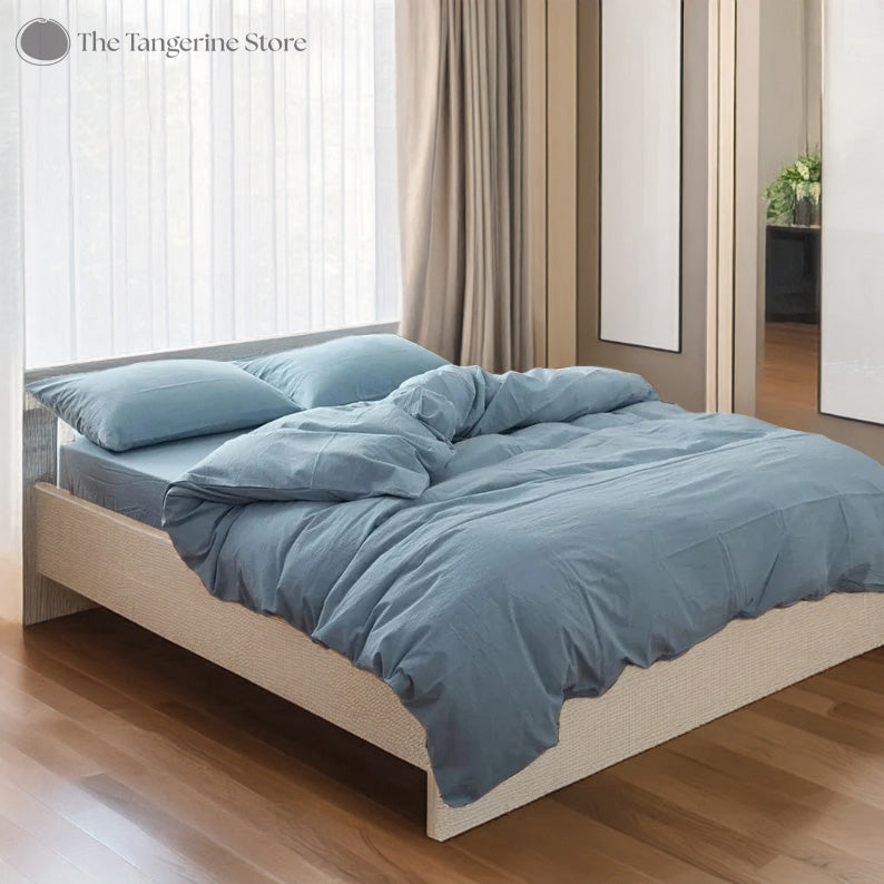 Pure Cotton Duvet Cover Sets The Tangerine Store