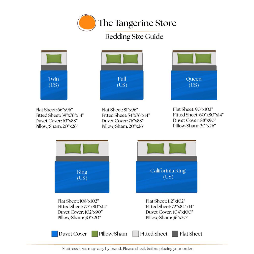 Pure Cotton Duvet Cover Sets The Tangerine Store