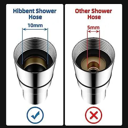 Fossa Large Bore Shower Hose 1Mtr Universal Anti-Kink and Leak-Proof Hose Pipe